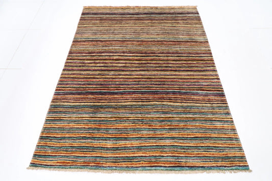 142 x 195 cm | Gabbeh Afghan Tribal Hand Knotted Veg Dye Wool carpet