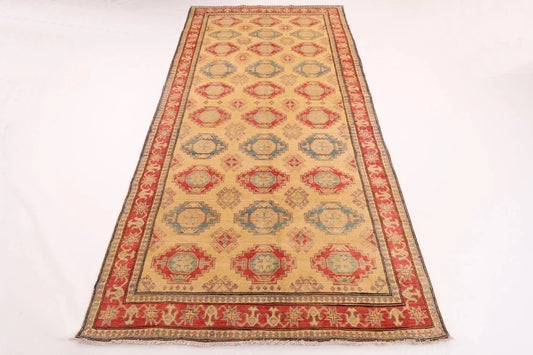 155 x 295 cm | Over Size Kazak Afghan Tribal Hand Knotted Veg Dye Wool Carpet