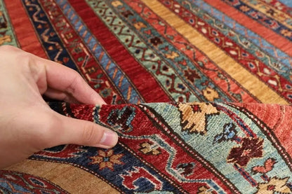 273 x 344 cm | Shawl Afghan Tribal Hand Knotted Carpet