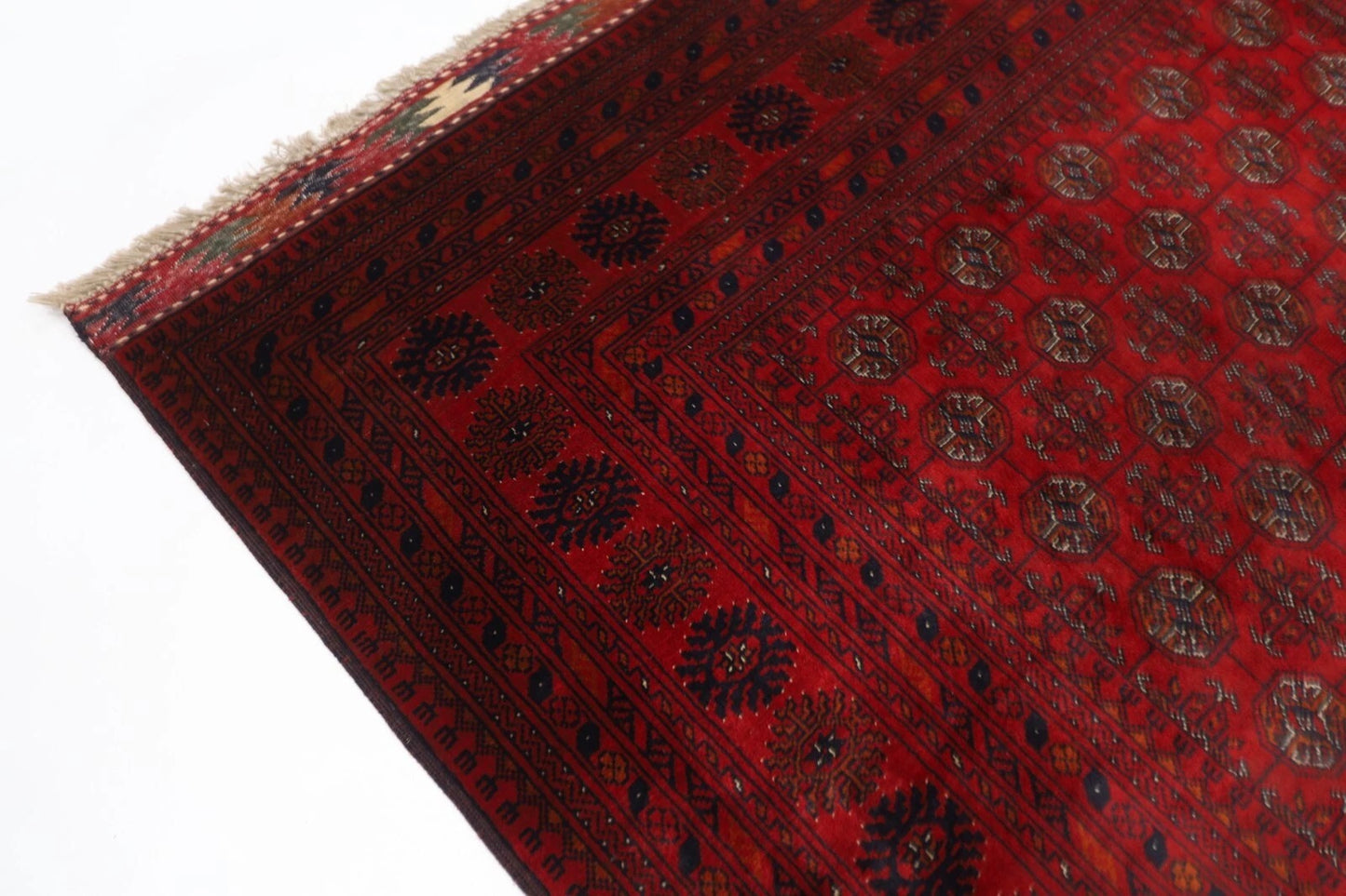 174 x 246 cm | Fine Mori Bokhara Afghan Tribal Hand Knotted Veg Dye Wool Carpet
