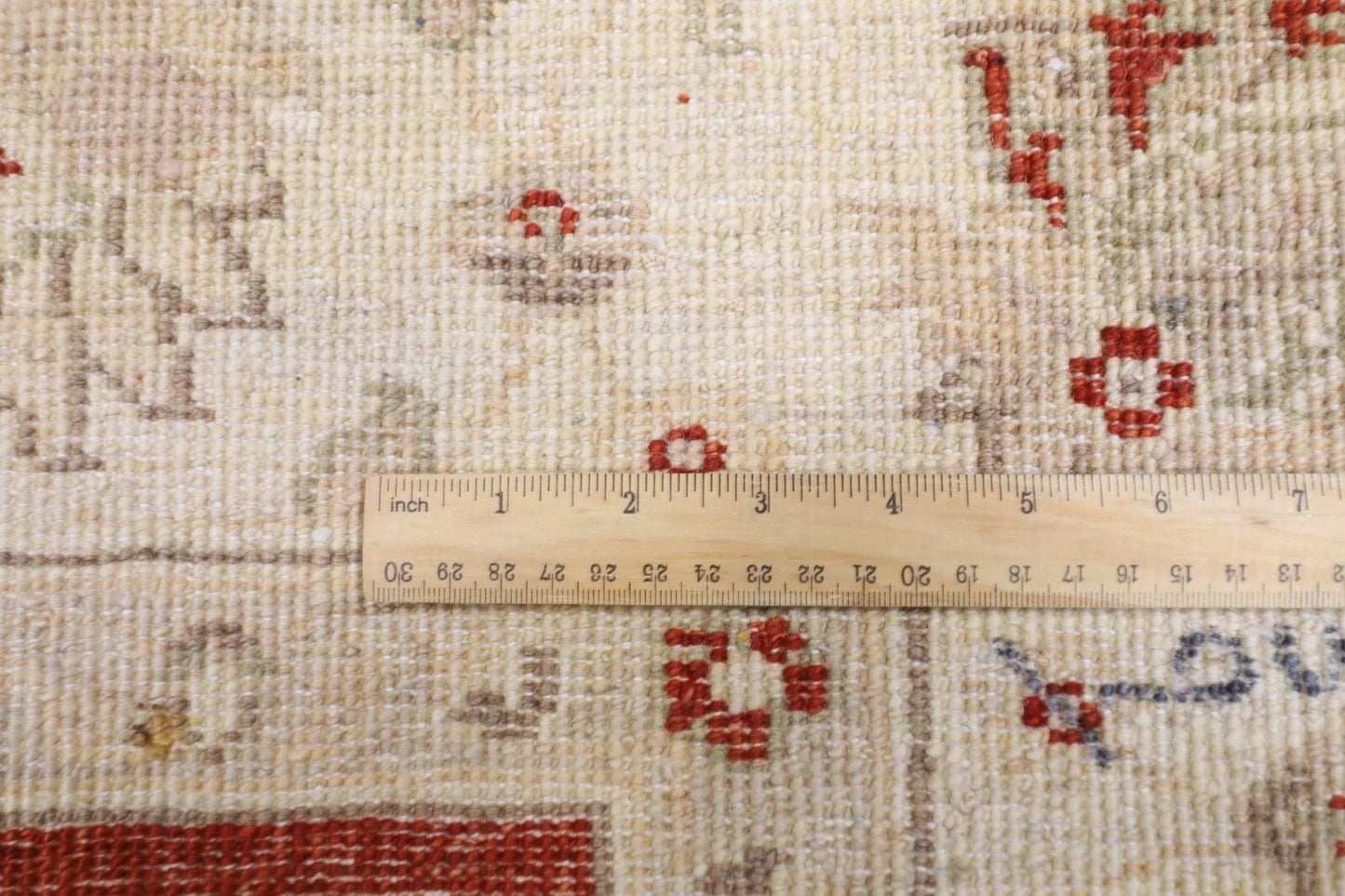 172 x 234 cm | Floral Afghan Tribal Hand Knotted Veg Dye Wool Carpet