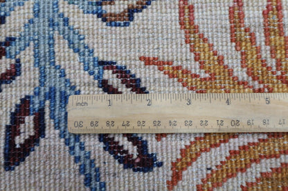183 x 275 cm |  Birds Beige Afghan Tribal Hand Knotted Veg Dye Wool carpet