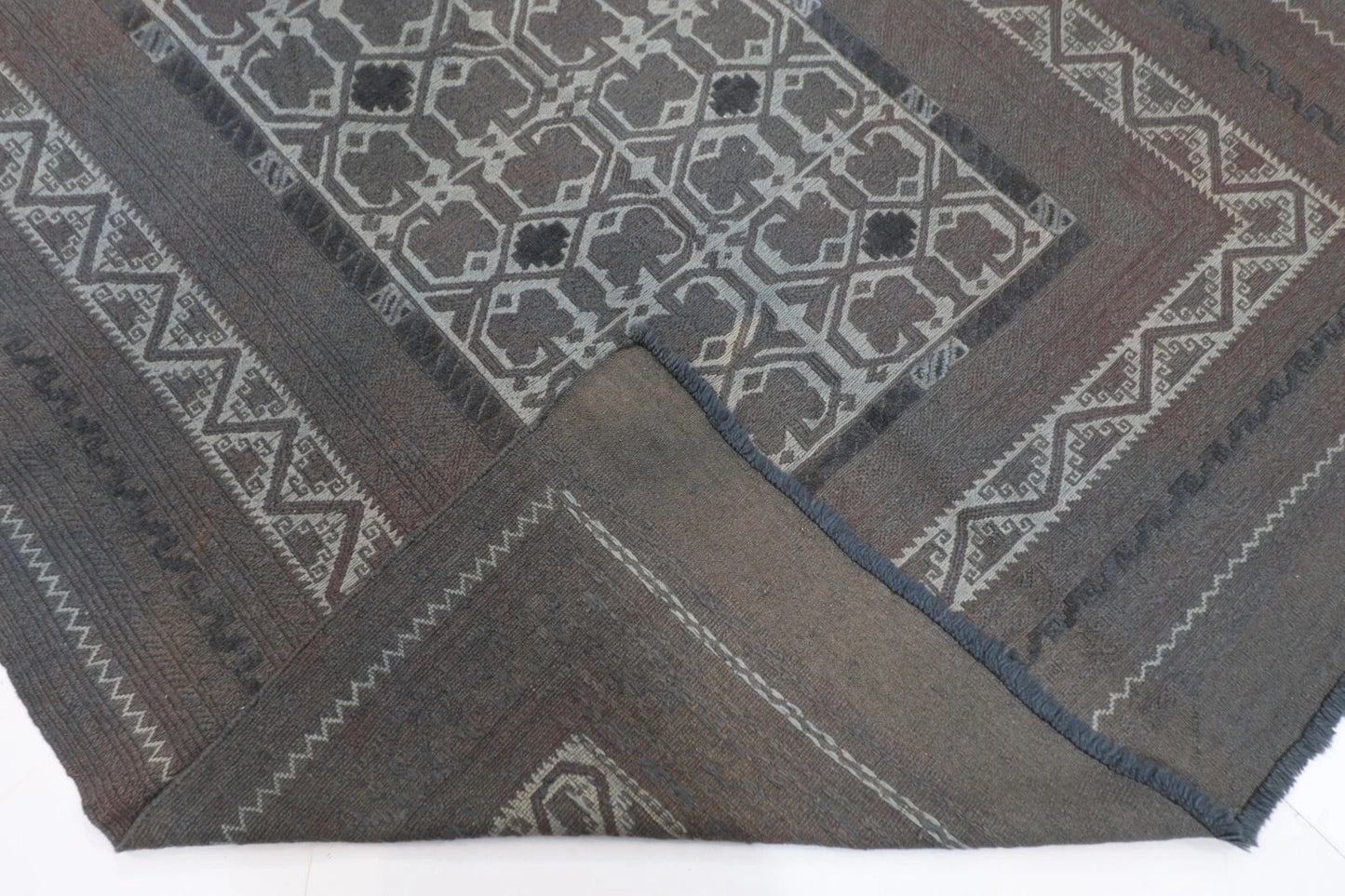 180 x 250 cm | Over Dye Afghan Tribal Hand Knotted Veg Dye Wool Carpet