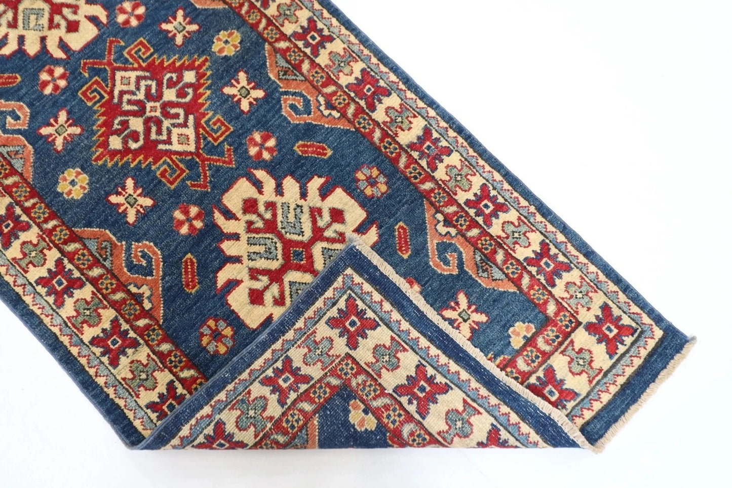 80 x 312 cm | Kazak Afghan Tribal Hand Knotted Wool Runner
