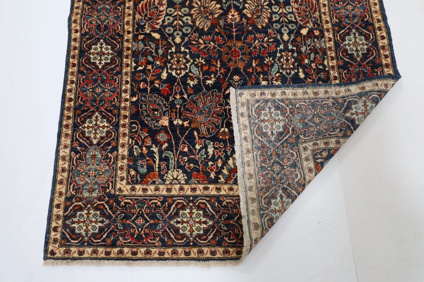 125 x 174 cm | Aryana Afghan Tribal Hand Knotted Veg Dye Wool carpet