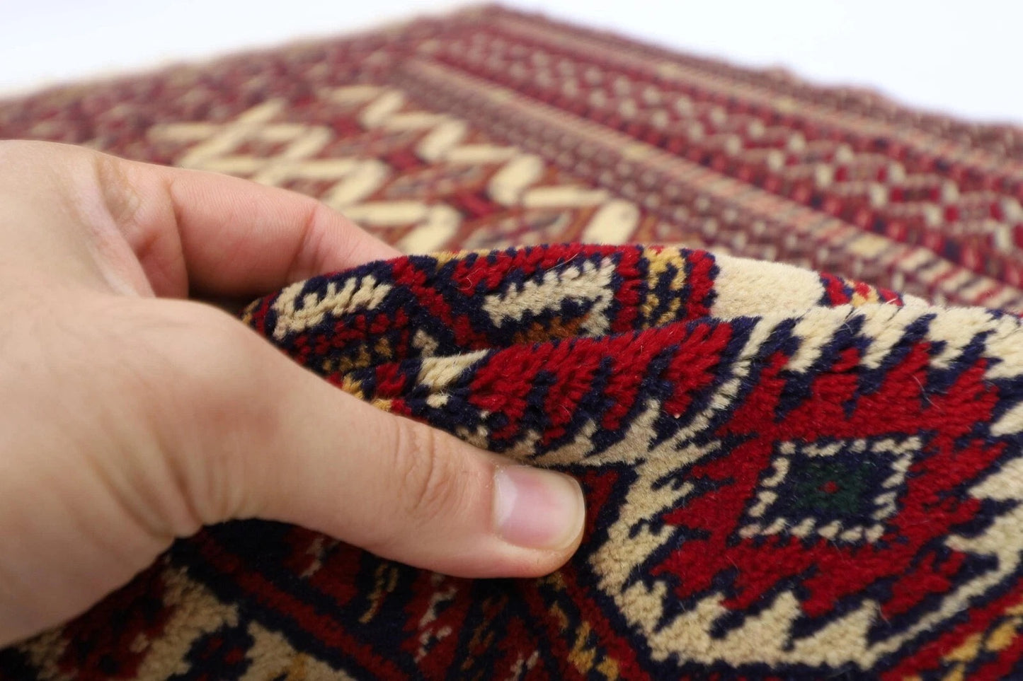 122 x 173 cm | Afghan Tribal Hand Knotted Veg Dye Wool carpet
