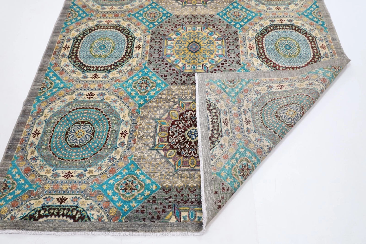 203 x 306 cm | Mamluk Afghan Tribal Hand Knotted Carpet