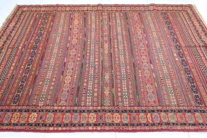 193 x 283 cm | Sumak Kilim Flat Weaved Afghan Tribal Hand Knotted Wool Kilim