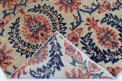 168 x 242 cm | Afghan Tribal Hand Knotted Veg Dye Wool Carpet