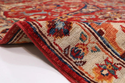184 x 273 cm |  Red Afghan Tribal Hand Knotted Veg Dye Wool carpet