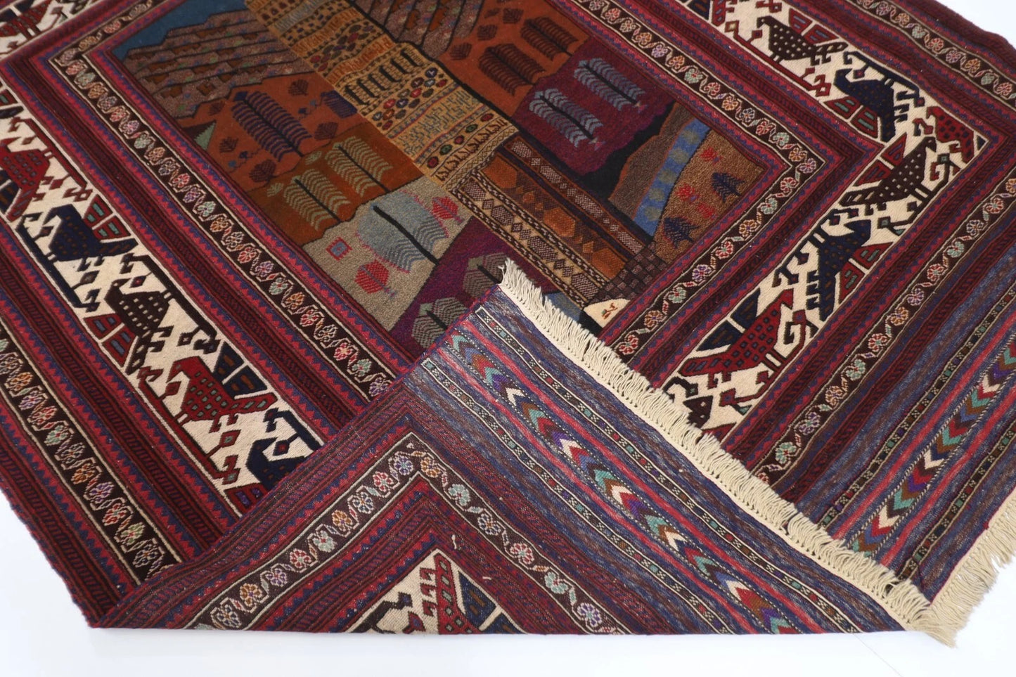 207 x 268 cm | Carpet Kilim Afghan Tribal Hand Knotted Carpet
