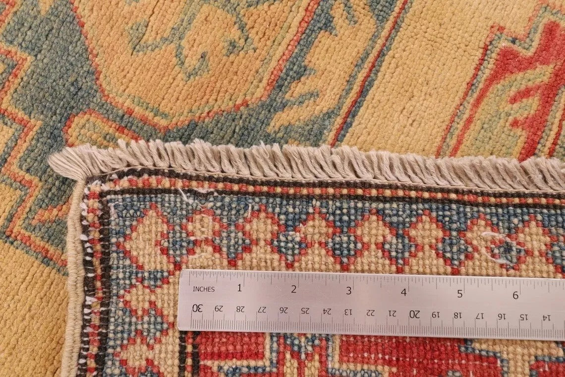 155 x 295 cm | Over Size Kazak Afghan Tribal Hand Knotted Veg Dye Wool Carpet