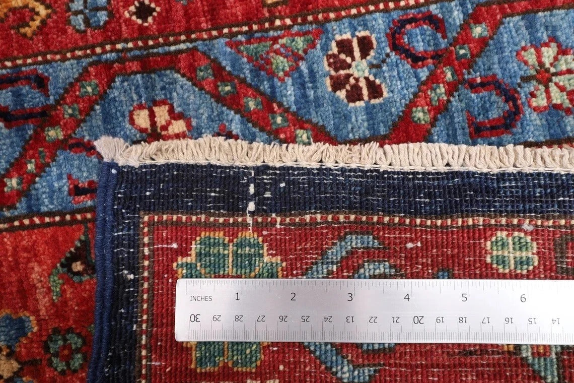 148 x 207 cm | Fine Afghan Tribal Hand Knotted Veg Dye Wool Carpet