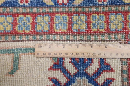 202 x 283 cm | Kazak Afghan Tribal Hand Knotted Carpet