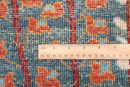 252 x 299 cm | Tree Afghan Tribal Hand Knotted Carpet