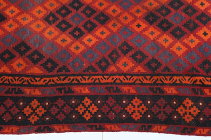 172 x 337 cm | Flat Weaved Afghan Tribal Hand Knotted Kilim