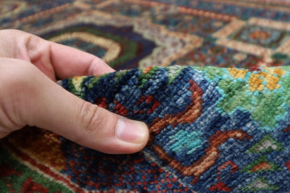 175 x 242 cm | Mamluk Afghan Tribal Hand Knotted Veg Dye Wool Carpet
