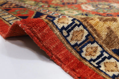 184 x 240 cm | Ersari Afghan Tribal Hand Knotted Veg Dye Wool Carpet