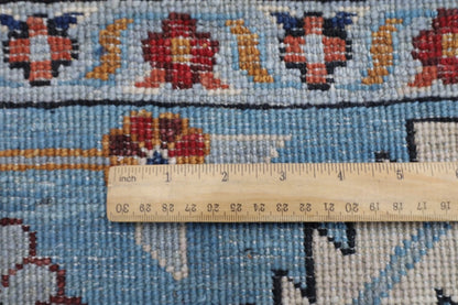 297 x 425 cm | Aryana Navy Afghan Hand Knotted Carpet