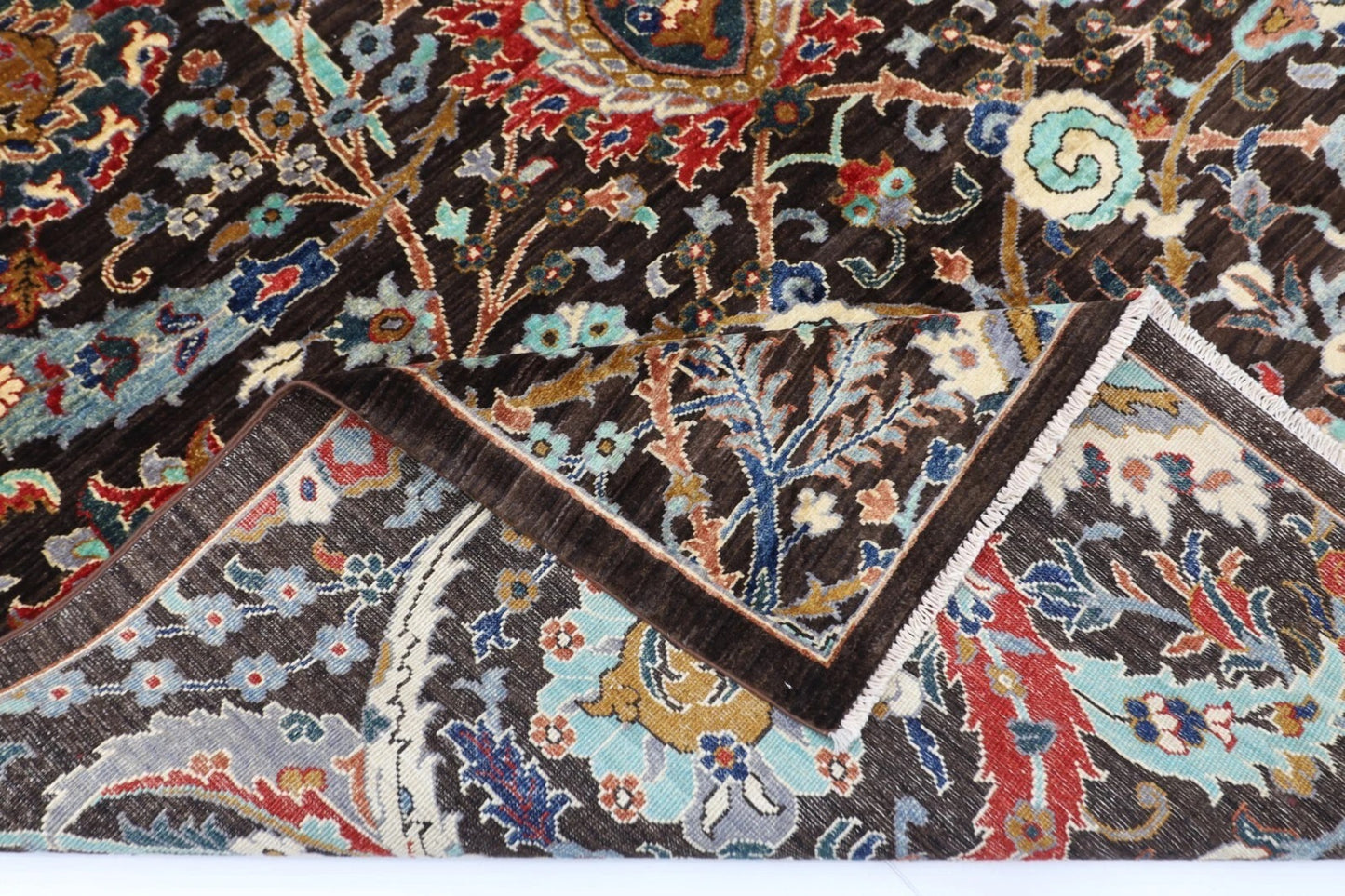 205 x 296 cm | Sickle Leaf Afghan Tribal Hand Knotted Carpet