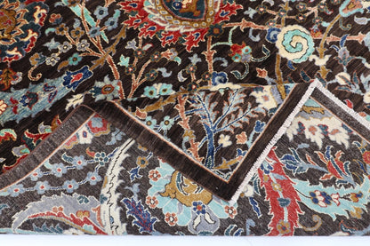 205 x 296 cm | Sickle Leaf Afghan Tribal Hand Knotted Carpet