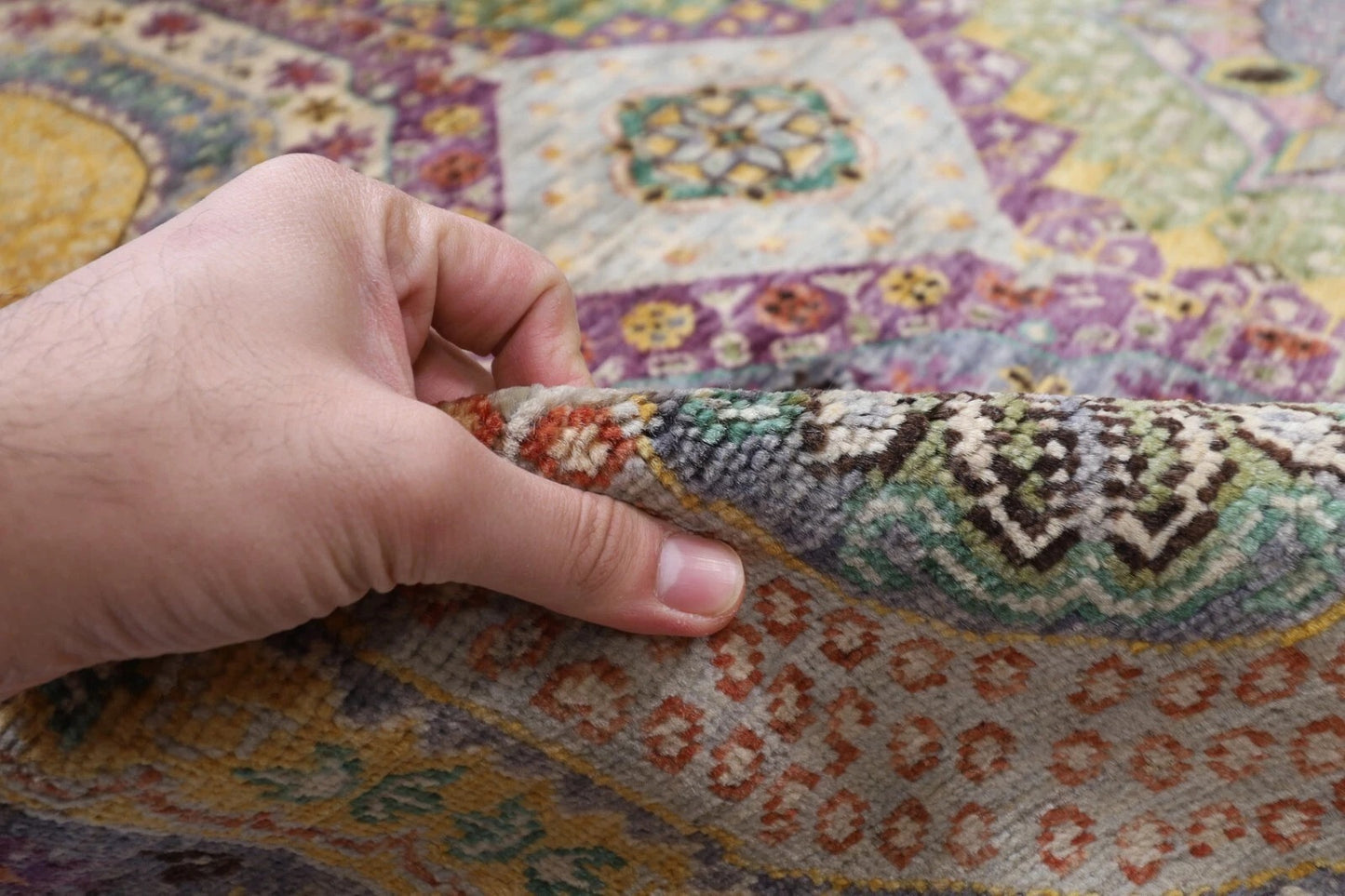 197 x 295 cm | Mamluk Afghan Tribal Hand Knotted Carpet