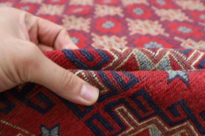 217 x 305 cm | Sumak Afghan Tribal Hand Knotted Kilim
