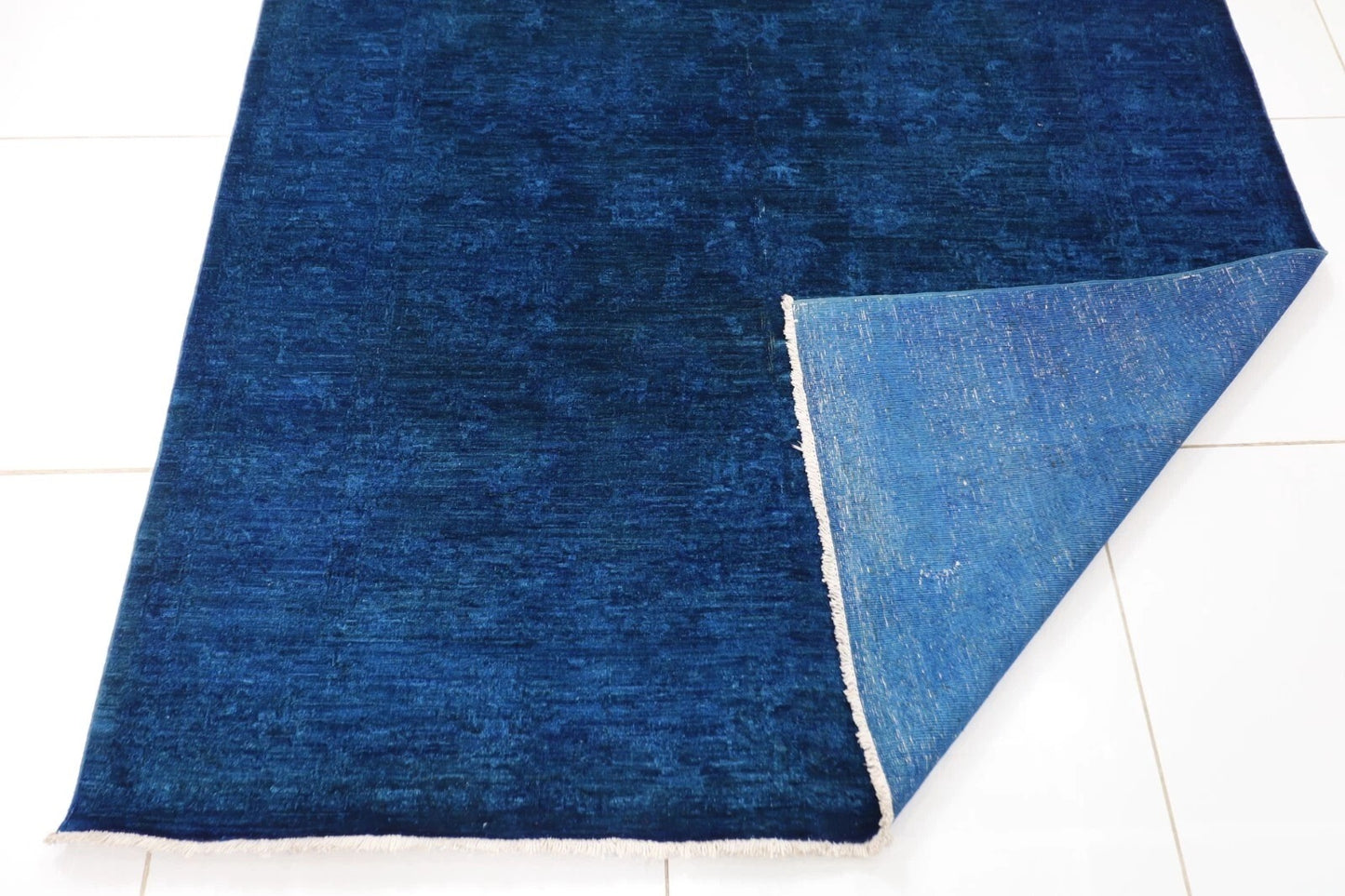 172 x 241 cm | Over Dye Afghan Tribal Hand Knotted Veg Dye Wool Carpet