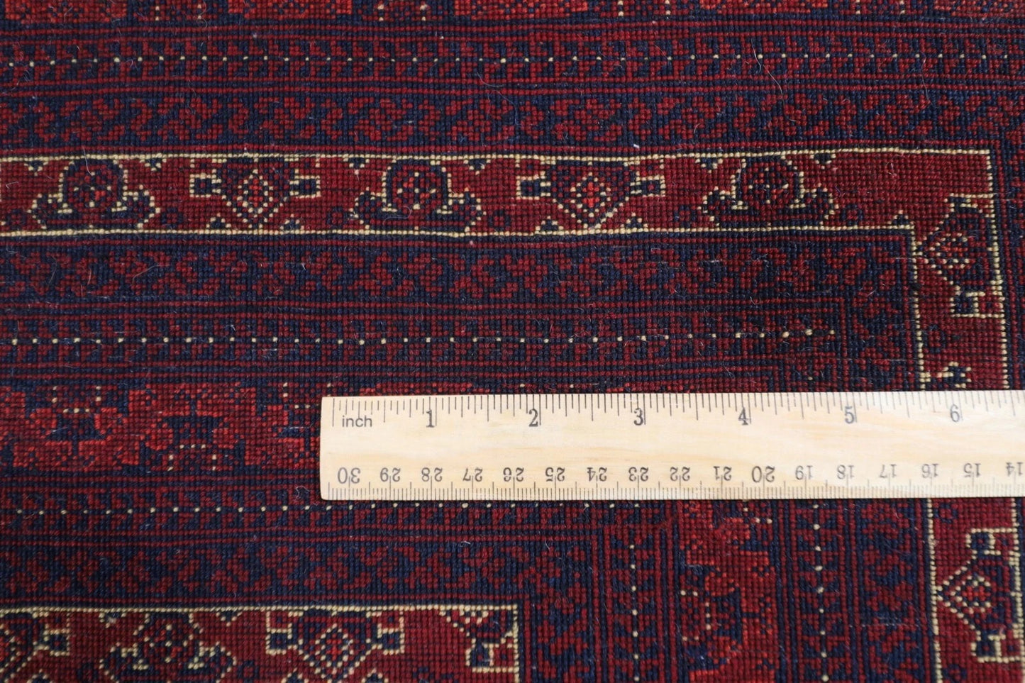 206 x 286 cm | Fine Mori Bokhara Afghan Tribal Hand Knotted Carpet