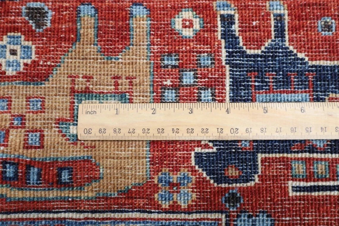 187 x 270 cm | High Quality Afghan Tribal Hand Knotted Veg Dye Wool carpet