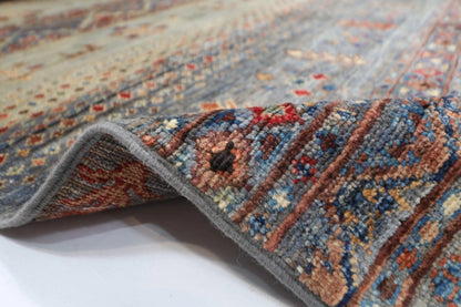 177 x 245 cm | Afghan Tribal Hand Knotted Veg Dye Wool Carpet