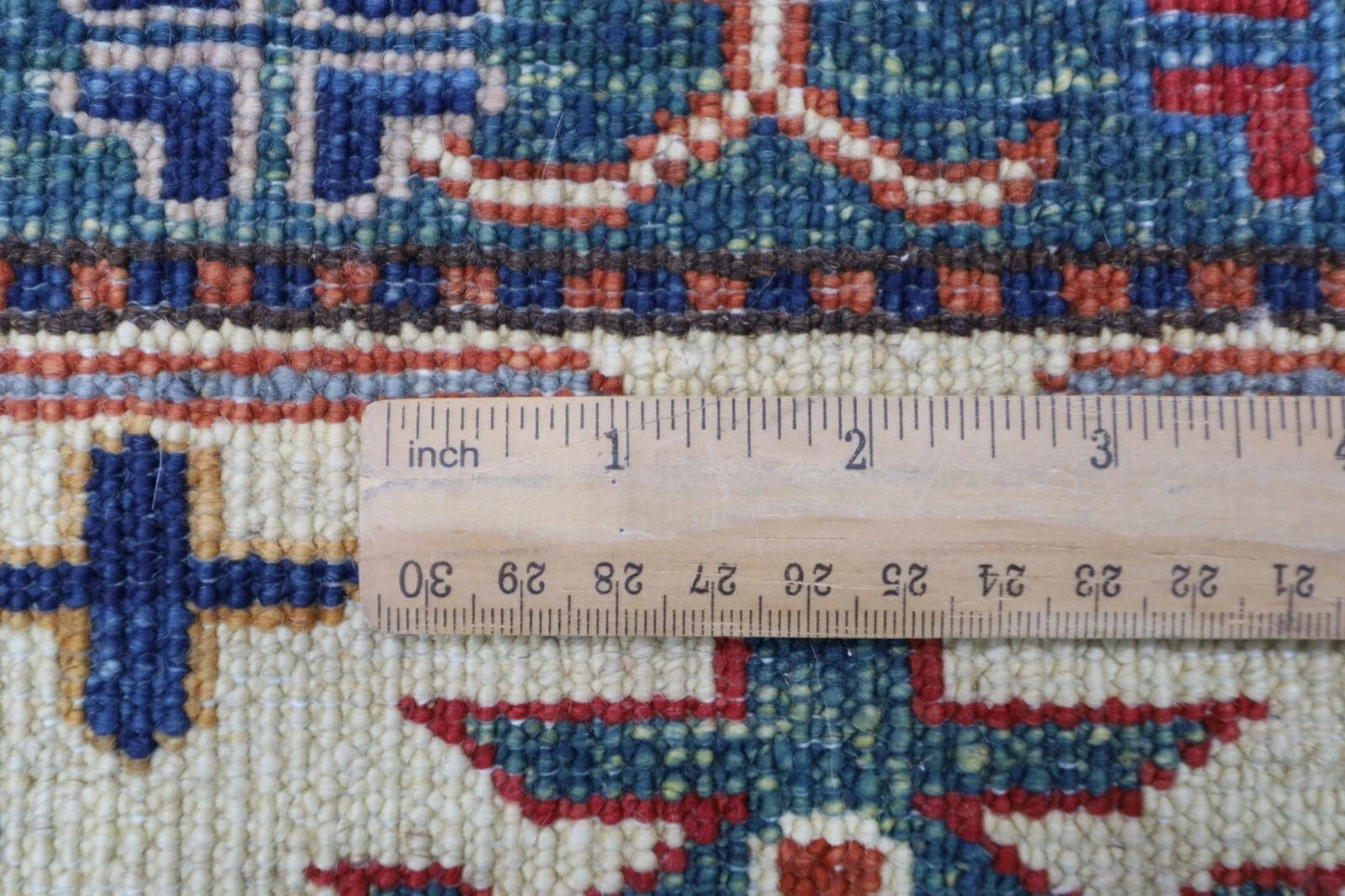 168 x 248 cm | Kazak Afghan Tribal Hand Knotted Veg Dye Wool Carpet