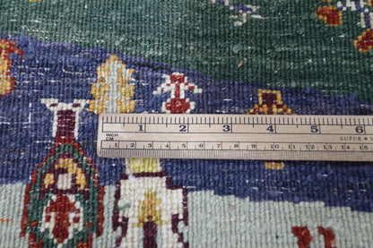 118 x 172 cm | Landscape Afghan Tribal Hand Knotted Veg Dye Wool carpet