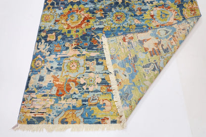 148 x 196 cm | Abstract Afghan Tribal Hand Knotted Veg Dye Wool Carpet