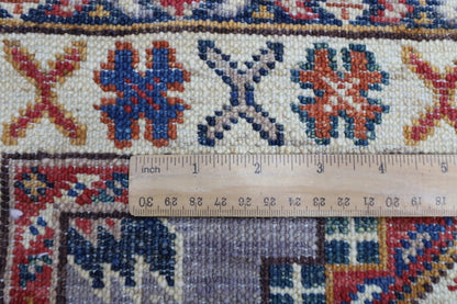 74 x 243 cm | Kazak Afghan Tribal Hand Knotted Wool Runner