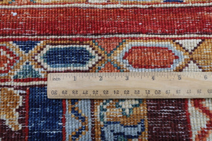 87 x 303 cm | Shawl Afghan Tribal Hand Knotted Wool Runner