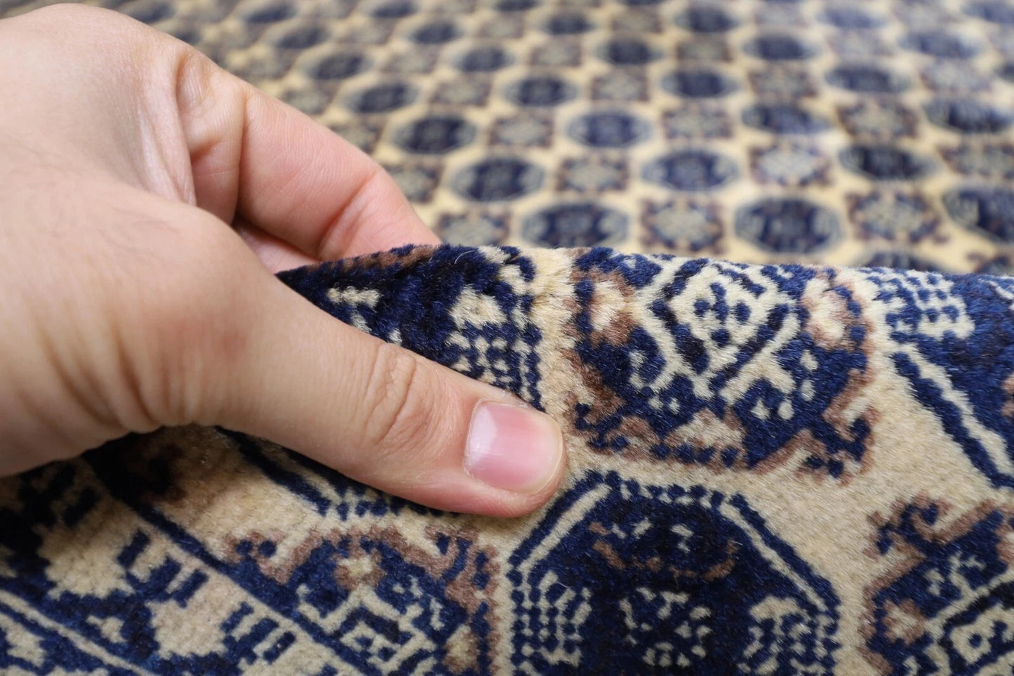 196 x 300 cm | Bokhara Afghan Tribal Hand Knotted Carpet