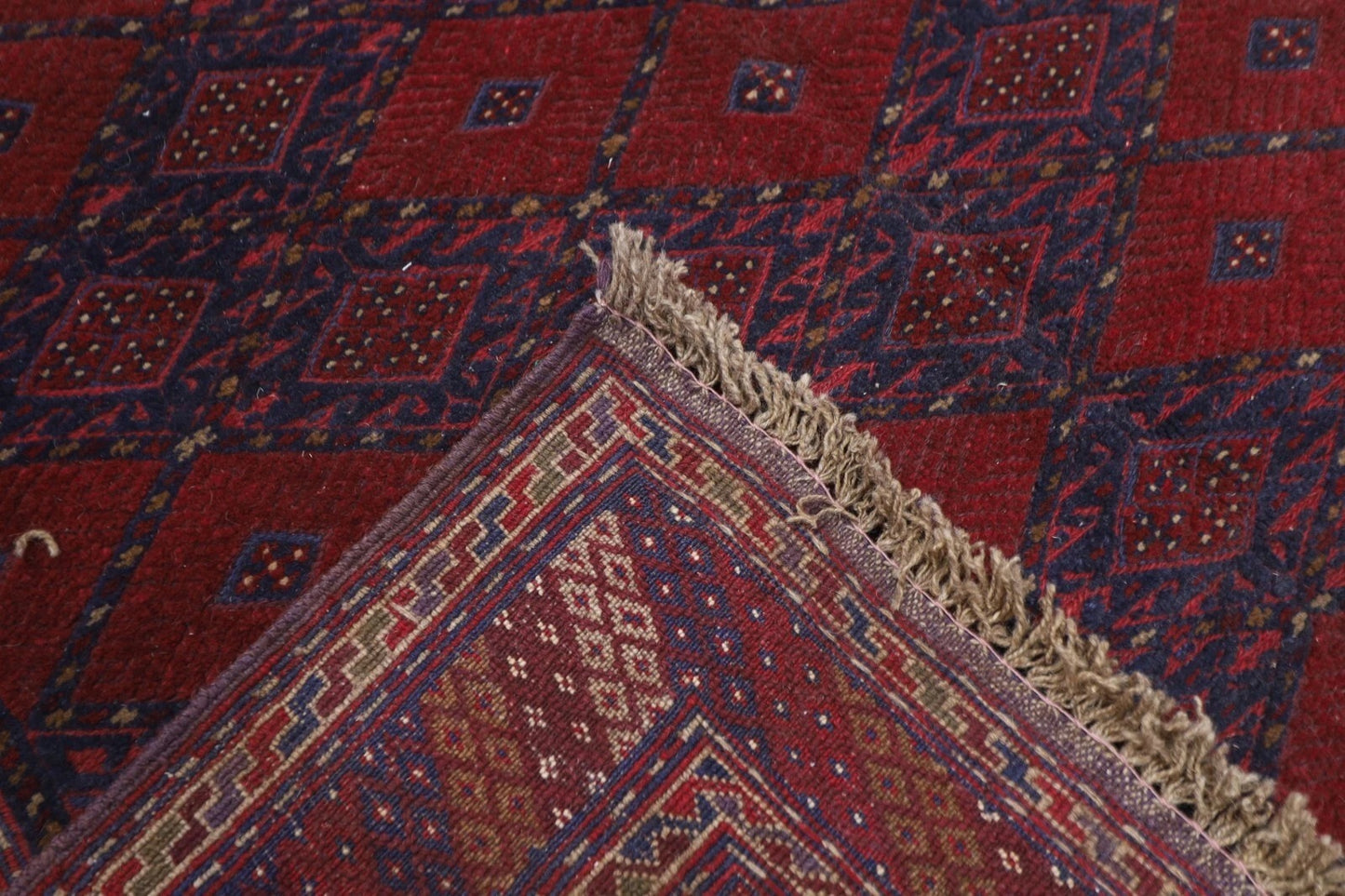 198 x 254 cm | Kilim Afghan Tribal Hand Knotted Veg Dye Wool Carpet