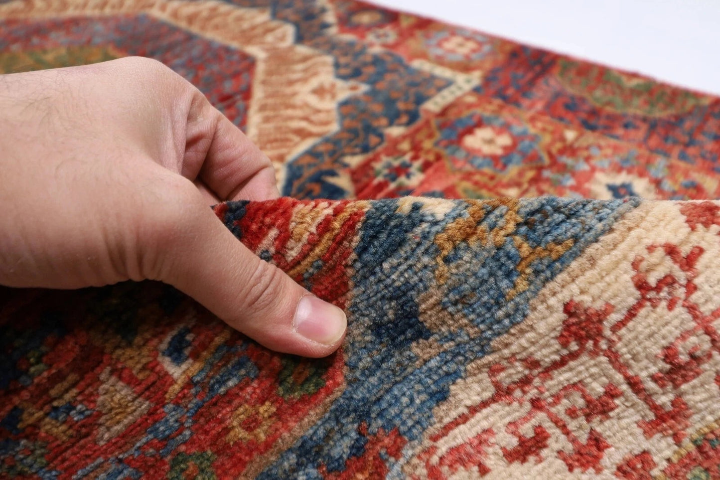 82 x 680 cm | Mamluk Afghan Tribal Hand Knotted Wool Runner