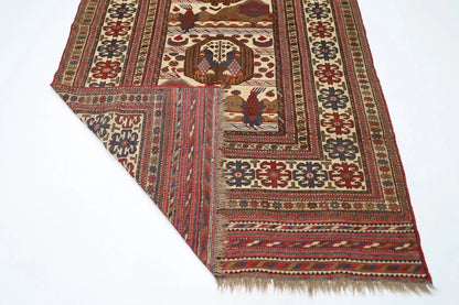188 x 280 cm | Barjesta Flat Weaved Afghan Tribal Hand Knotted Wool Carpet kilim