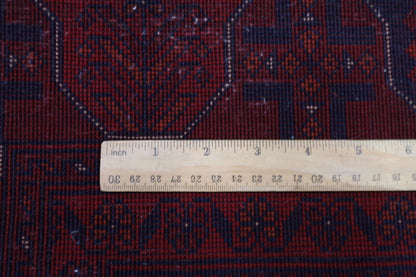 154 x 196 cm | Belgic Tribal Hand Knotted Wool Carpet