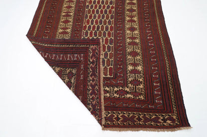 180 x 276 cm | Barjesta Flat Weaved Afghan Tribal Hand Knotted Wool Carpet kilim