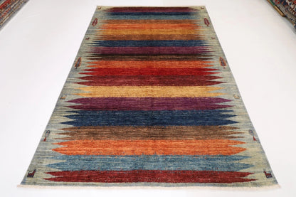 178 x 271 cm | Gabbeh Animal Afghan Tribal Hand Knotted Veg Dye Wool Carpet