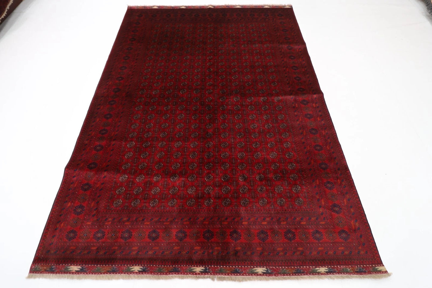 174 x 246 cm | Fine Mori Bokhara Afghan Tribal Hand Knotted Veg Dye Wool Carpet