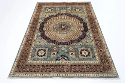 151 x 210 cm | Mamluk Afghan Tribal Hand Knotted Veg Dye Wool carpet
