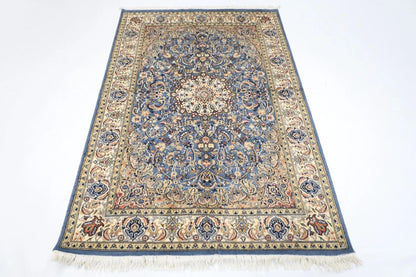 124 x 192 cm | Medallion Tribal Hand Knotted Veg Dye Wool carpet