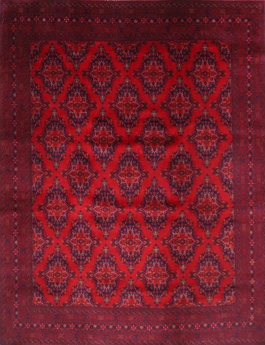 295 x 377 cm | Fine Belgic Afghan Tribal Hand Knotted Carpet