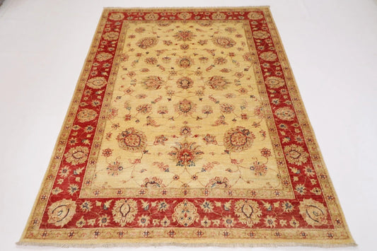 177 x 241 cm | Chobi Afghan Tribal Hand Knotted Veg Dye Wool Carpet