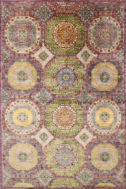 197 x 295 cm | Mamluk Afghan Tribal Hand Knotted Carpet