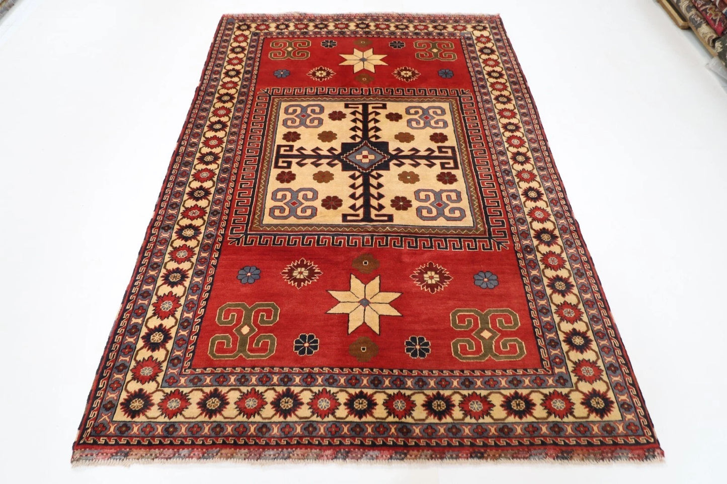 171 x 244 cm | Maranoce Afghan Tribal Hand Knotted Veg Dye Wool Carpet